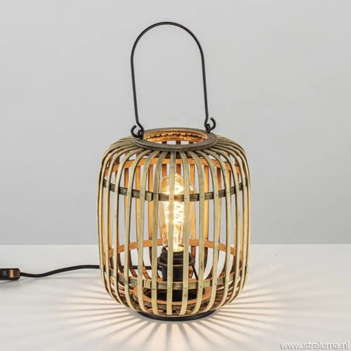 Straluma Tafellamp lantaarn bamboe> Tafellampen|Beach Verlichting