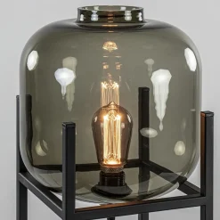 Straluma Tafellamp Lett frame zwart/smoke glas></noscript> Tafellampen|Design Verlichting