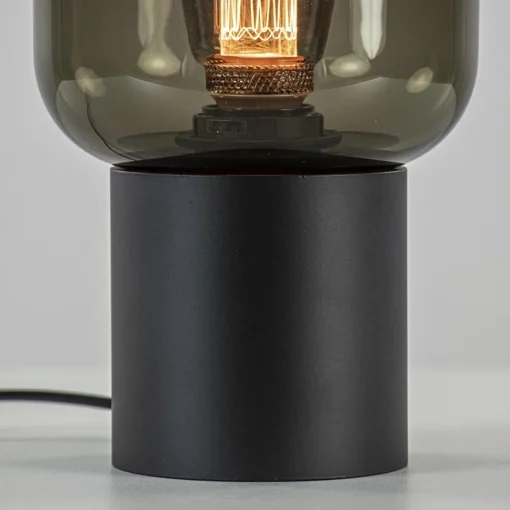 Straluma Tafellamp Lett zwart + smoke glas 13cm> Tafellampen|Design Verlichting