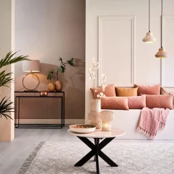 Straluma Tafellamp Liva licht goud exclusief kap L&L><noscript><img width=