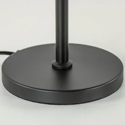 Straluma Tafellamp mat zwart met 20 cm smoke glazen bol></noscript> Tafellampen|Luxe Verlichting