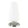 Straluma Tafellamp nikkel/glas met touchdimmer> Nachtkastlampen|Touch Lampen