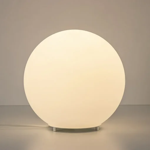 Straluma Tafellamp Oblica bol 25cm opaal mat wit> Tafellampen|Retro Verlichting