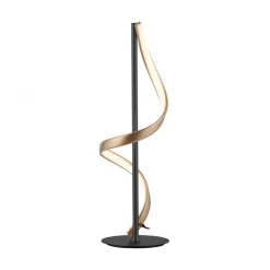 Straluma Tafellamp Q-Swing zwart/matgoud remote cct> Tafellampen|Smart lampen