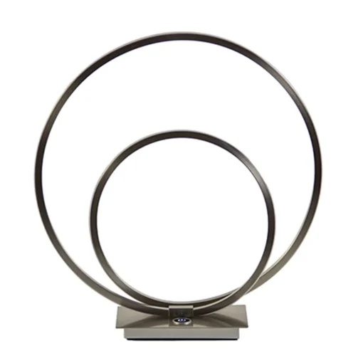 Straluma Tafellamp ringen nikkel 3-st. dimmer> Tafellampen|Touch Lampen