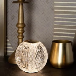 Straluma Tafellamp transparant/goud oplaadbaar en dimbaar></noscript> Tafellampen|Tienerkamerlampen