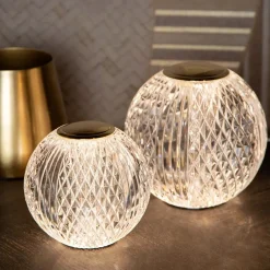 Straluma Tafellamp transparant/goud oplaadbaar en dimbaar></noscript> Tafellampen|Tienerkamerlampen