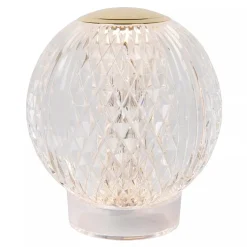 Straluma Tafellamp transparant/goud oplaadbaar></noscript> Tafellampen|LED Tafellampen