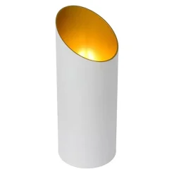 Straluma Tafellamp uplighter mat wit met goud></noscript> Uplighters|Woonkamerlampen