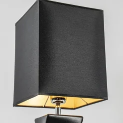 Straluma Tafellamp zwart keramiek inclusief kap zwart/goud></noscript> Tafellampen|Schemerlampen