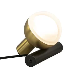 Straluma Tafel/wandlamp Drop zwart/goud> Tafellampen|Wandlampen
