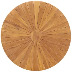 Straluma Teak houten buitentafel rond 130 cm></noscript> Eettafels