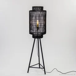 Straluma Trendy draad-vloerlamp Gruaro zwart> Draadlampen|Light and Living