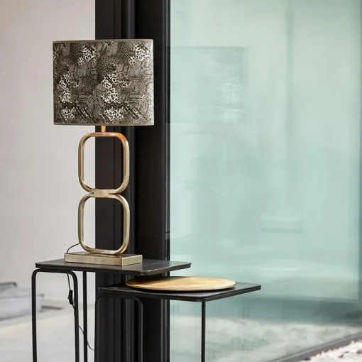 Straluma Trendy lampvoet Lutika licht goud exclusief kap> Tafellampen|Lampenvoeten