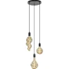 Straluma Trendy 3-lichts hanglamp mat zwart exclusief lichtbron> Eetkamerverlichting|Hanglampen
