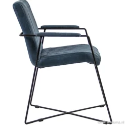 Straluma Trendy moderne eetkamerstoel metaal/stof></noscript> Eetkamerstoelen