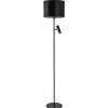 Straluma Trendy vloerlamp met kap zwart met goud> Vloerlampen|Lifestyle Verlichting