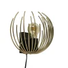 Straluma Trendy wandlamp goud met zwart inclusief snoer> Slaapkamerlampen|Halverlichting