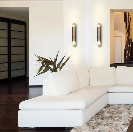 Straluma Up+down wandlamp ambachtelijk zilver> Wandlampen|Design Verlichting