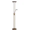 Straluma Uplighter brons LED Luna leesarm, dimmer> Vloerlampen|Leeslampen