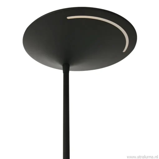 Straluma Uplighter zwart met leeslamp - 2 x pushdimmer> Vloerlampen|Leeslampen