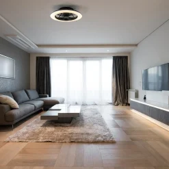Straluma Ventilator Alisio XL zwart afst.bed./app></noscript> Plafondlampen|Plafondventilatoren met lamp