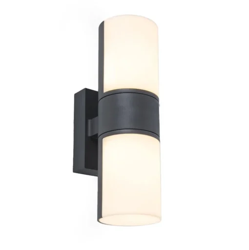 Straluma Verstelbare LED buitenlamp 2-lichts cilinder donker grijs> Wandlampen|Buitenlampen