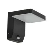 Straluma Verstelbare LED buitenlamp zwart IP54 met sensor> Wandlampen|Buitenlampen