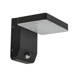 Straluma Verstelbare LED buitenlamp zwart IP54 met sensor> Wandlampen|Buitenlampen