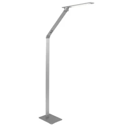 Straluma Verstelbare LED vloerlamp geborsteld staal dimbaar> Vloerlampen|Woonkamerlampen
