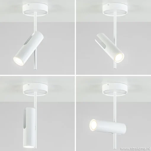 Straluma Verstelbare opbouwspot modern wit> Opbouwspots|Keukenverlichting
