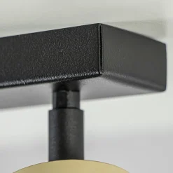 Straluma Verstelbare plafondspot GU10 zwart met goud></noscript> Plafondlampen|Opbouwspots