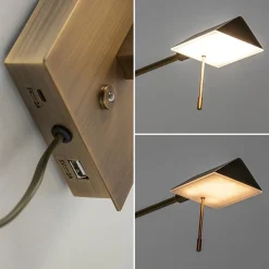 Straluma Verstelbare wandlamp brons inclusief LED dim to warm></noscript> Wandlampen|Woonkamerlampen