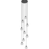 Straluma Videlamp / multipendel 9L zwart helder bolglas> Videverlichting|Pendel Lampen