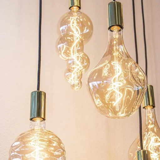 Straluma Videlamp Aton 12l goldleaf/shiny brass> Hanglampen|Videverlichting