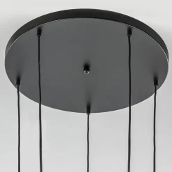 Straluma Videlamp Bella 5L rond zwart/brons+smoke></noscript> Videverlichting|Pendel Lampen