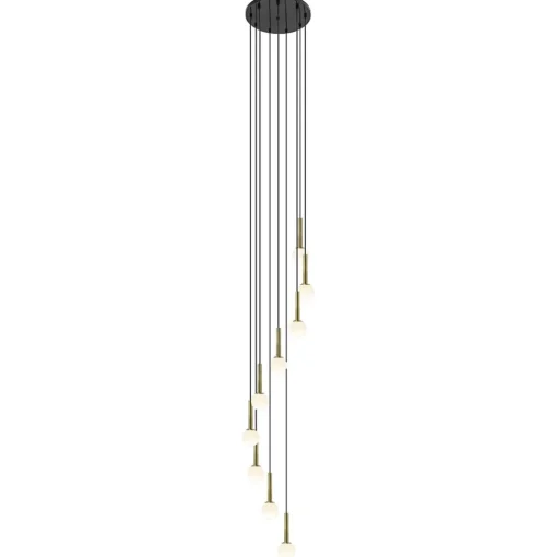 Straluma Videlamp Globe 9L rond zwart/goud/wit> Hanglampen|Videverlichting
