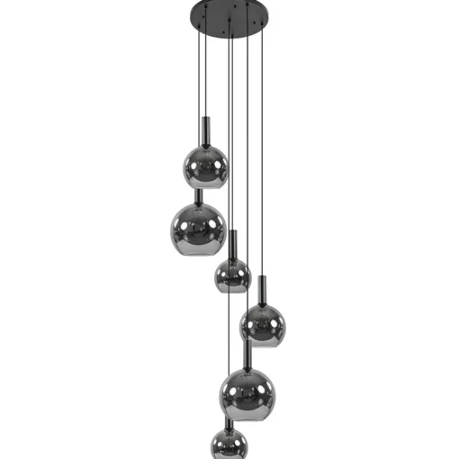 Straluma Videlamp 6L zwart + titanium glas mix> Videverlichting|Woonkamerlampen