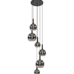 Straluma Videlamp 6L zwart + titanium glas mix> Videverlichting|Woonkamerlampen