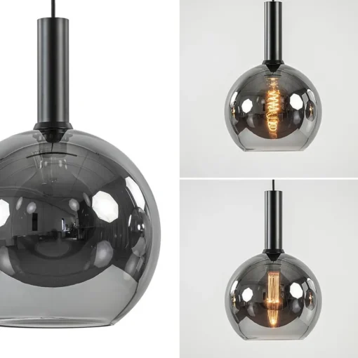 Straluma Videlamp 6L zwart + titanium glas mix> Videverlichting|Woonkamerlampen