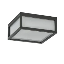 Straluma Vierkante buitenlamp dark grey plafond/wand> Plafondlampen|Wandlampen