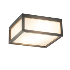 Straluma Vierkante buitenlamp dark grey plafond/wand> Plafondlampen|Wandlampen