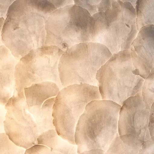 Straluma Vloerlamp 150 cm cilinder creme schelpen> Schelpenlampen|Woonkamerlampen