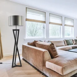 Straluma Vloerlamp Atrani zwart excl. kap></noscript> Vloerlampen|Design Verlichting