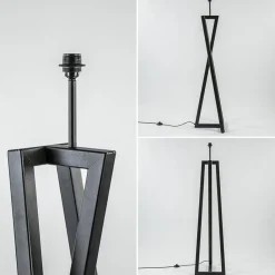 Straluma Vloerlamp Calitri zwart EXCL. KAP></noscript> Vloerlampen|Lampenvoeten