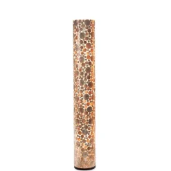 Straluma Vloerlamp Coin schelpen cilinder gold> Schelpenlampen|Woonkamerlampen