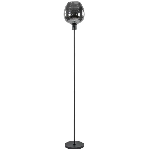 Straluma Vloerlamp Fantasy op stang zwart + smoke glas> Vloerlampen|Luxe Verlichting
