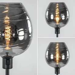 Straluma Vloerlamp Fantasy op stang zwart + smoke glas></noscript> Vloerlampen|Luxe Verlichting