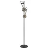 Straluma Vloerlamp Globe 2-L zwart/goud smokeglas> Slaapkamerlampen|Kantoorverlichting