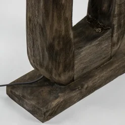 Straluma Vloerlamp Kelafo hout chocolade bruin exclusief kap></noscript> Vloerlampen|Lampenvoeten